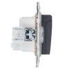 Розетка 1-м SKANDY 16А IP44 с заземл. защ. шторки с крышкой SK-R11T титан IEK SK-R16-16-44-K48