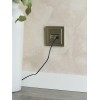 Розетка компьютерная двойн. СП RJ45 кат.5E BRITE РК10-2-БрШ механизм шампань IEK BR-K20-1-K37