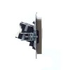Розетка компьютерная двойн. СП RJ45 кат.5E BRITE РК10-2-БрШ механизм шампань IEK BR-K20-1-K37