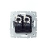Розетка компьютерная двойн. СП RJ45 кат.5E BRITE РК10-2-БрШ механизм шампань IEK BR-K20-1-K37