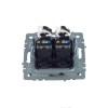 Розетка компьютерная двойн. СП RJ45 кат.5E BRITE РК10-2-БрШ механизм шампань IEK BR-K20-1-K37