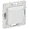 Розетка 1-м SKANDY 16А IP44 с заземл. защ. шторки с крышкой SK-R11W арктич. бел. IEK SK-R16-16-44-K0