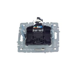 Розетка компьютерная СП RJ45 кат.5E BRITE РК10-БрА механизм алюм. IEK BR-K10-1-K47