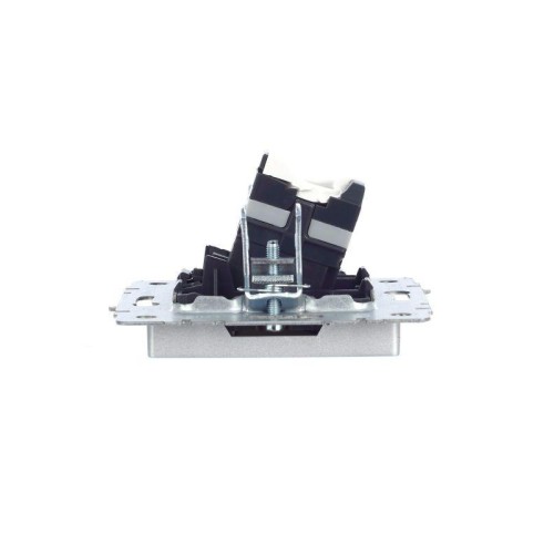 Розетка компьютерная СП RJ45 кат.5E BRITE РК10-БрА механизм алюм. IEK BR-K10-1-K47
