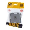 Розетка компьютерная СП RJ45 кат.5E BRITE РК10-БрА механизм алюм. IEK BR-K10-1-K47