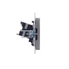 Розетка компьютерная СП RJ45 кат.5E BRITE РК10-БрС механизм сталь IEK BR-K10-1-K46
