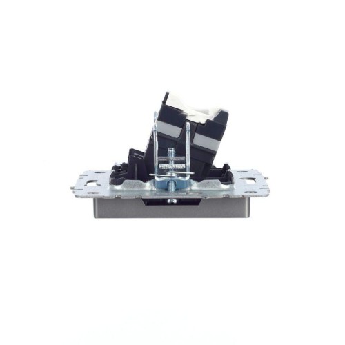 Розетка компьютерная СП RJ45 кат.5E BRITE РК10-БрС механизм сталь IEK BR-K10-1-K46
