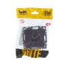 Розетка компьютерная СП RJ45 кат.5E BRITE РК10-БрС механизм сталь IEK BR-K10-1-K46