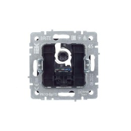 Розетка компьютерная СП RJ45 кат.5E BRITE РК10-БрТБ механизм бронза IEK BR-K10-1-K45
