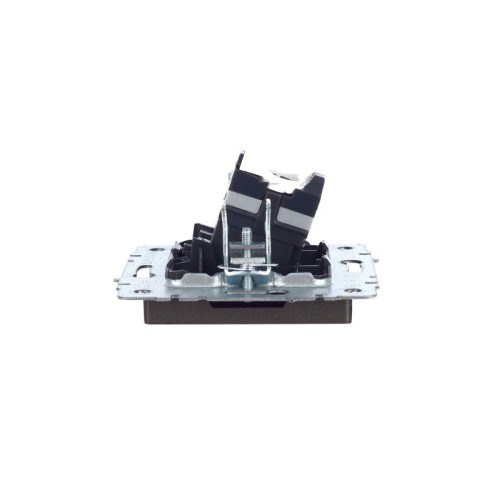 Розетка компьютерная СП RJ45 кат.5E BRITE РК10-БрТБ механизм бронза IEK BR-K10-1-K45