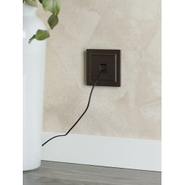 Розетка компьютерная СП RJ45 кат.5E BRITE РК10-БрТБ механизм бронза IEK BR-K10-1-K45