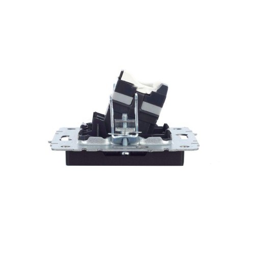 Розетка компьютерная СП RJ45 кат.5E BRITE РК10-БрЧ механизм черн. IEK BR-K10-1-K02