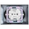 Розетка 2-м SKANDY 10А без заземл. без защ. шторок в сборе SK-R10N никель IEK SK-R20-10-K50-F