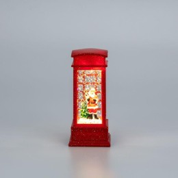 Светильник декоративный (фигура) "Телефонная будка" с эффектом снегопада и подсветкой Neon-Night 501