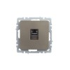 Розетка компьютерная СП RJ45 кат.5E BRITE РК10-БрШ механизм шампань IEK BR-K10-1-K37