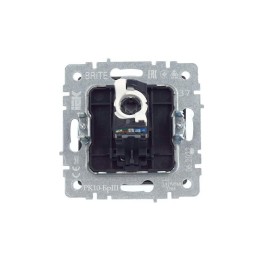 Розетка компьютерная СП RJ45 кат.5E BRITE РК10-БрШ механизм шампань IEK BR-K10-1-K37