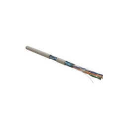 Кабель витая пара F/UTP кат.5E 4х2х0.51мм 24AWG solid PVC FUTP4-C5E-S24-IN-PVC-GY-305 сер. (м) Hyper