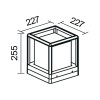 Светильник Trim 1х15Вт E27 IP65 ландшафтный Maytoni O455FL-01GF