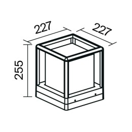 Светильник Trim 1х15Вт E27 IP65 ландшафтный Maytoni O455FL-01GF