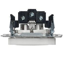 Розетка BRITE РС11-1-0-БрБ 16А с заземл. без защ. шторки механизм бел. IEK BR-R11-16-K01