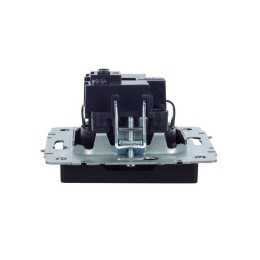 Розетка BRITE РС11-1-0-БрЧ 16А с заземл. без защ. шторки механизм черн. IEK BR-R11-16-K02