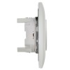 Розетка 2-м SKANDY 10А без заземл. без защ. шторок в сборе SK-R10W арктич. бел. IEK SK-R20-10-K01-F