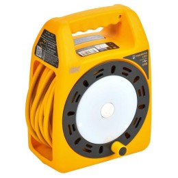 Удлинитель на катушке 3х15м с заземл. Industrial УК15 2P+PE 3х1.5кв.мм USBх2 LED термозащита IEK IN-