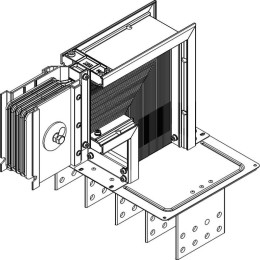Секция фланцевая вверх Тип1 800А Al 3L+N+PER IP55 тран. IEK LB-0800A4-35-F-FU1
