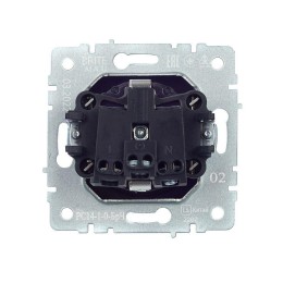 Розетка BRITE РС14-1-0-БрЧ 16А с заземл. защ. шторки механизм черн. IEK BR-R14-16-K02