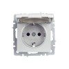 Розетка BRITE РСбш10-3-БрА 16А IP20 с заземл. защ. шторки с крышкой механизм алюм. IEK BR-R16-16-K47