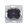 Розетка BRITE РСбш10-3-БрА 16А IP20 с заземл. защ. шторки с крышкой механизм алюм. IEK BR-R16-16-K47