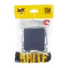 Розетка BRITE РСбш10-3-БрМ 16А IP20 с заземл. защ. шторки с крышкой механизм маренго IEK BR-R16-16-K