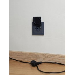 Розетка BRITE РСбш10-3-БрМ 16А IP20 с заземл. защ. шторки с крышкой механизм маренго IEK BR-R16-16-K