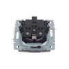 Розетка BRITE РСбш10-3-БрС 16А IP20 с заземл. защ. шторки с крышкой механизм сталь IEK BR-R16-16-K46