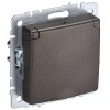 Розетка BRITE РСбш10-3-БрТБ 16А IP20 с заземл. защ. шторки с крышкой механизм бронза IEK BR-R16-16-K