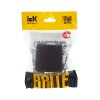 Розетка BRITE РСбш10-3-БрТБ 16А IP20 с заземл. защ. шторки с крышкой механизм бронза IEK BR-R16-16-K