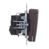 Розетка BRITE РСбш10-3-БрТБ 16А IP20 с заземл. защ. шторки с крышкой механизм бронза IEK BR-R16-16-K