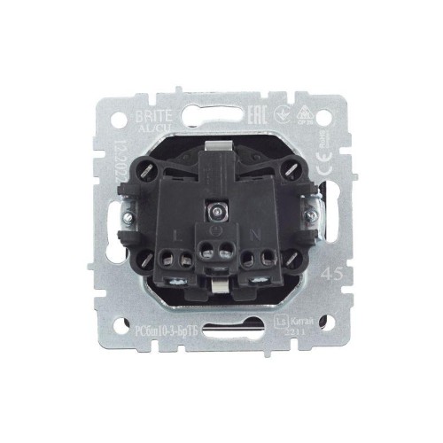 Розетка BRITE РСбш10-3-БрТБ 16А IP20 с заземл. защ. шторки с крышкой механизм бронза IEK BR-R16-16-K