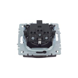 Розетка BRITE РСбш10-3-БрТБ 16А IP20 с заземл. защ. шторки с крышкой механизм бронза IEK BR-R16-16-K