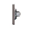 Розетка телевизионная TV СП ROUND MIELE титан Kranz KR-78-0723-2