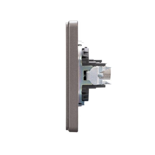 Розетка телевизионная TV СП ROUND MIELE титан Kranz KR-78-0723-2