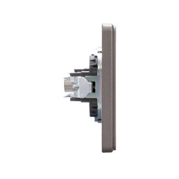 Розетка телевизионная TV СП ROUND MIELE титан Kranz KR-78-0723-2