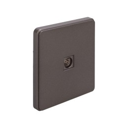 Розетка телевизионная TV СП ROUND MIELE титан Kranz KR-78-0723-2