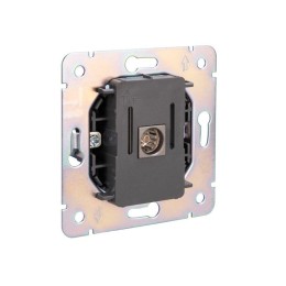 Розетка телевизионная TV СП ROUND MIELE титан Kranz KR-78-0723-2