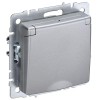 Розетка BRITE РСбш10-3-44-БрА 16А IP44 с заземл. защ. шторки с крышкой механизм алюм. IEK BR-R16-16-
