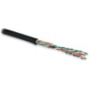 Кабель витая пара U/UTP кат.5E 4х2х24AWG solid PE Outdoor UUTP4-C5E-S24-OUT-PE-BK-500 черн. (м) Hype