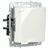 Розетка BRITE РСбш10-3-44-БрБ 16А IP44 с заземл. защ. шторки с крышкой механизм бел. IEK BR-R16-16-4