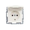 Розетка BRITE РСбш10-3-44-БрЖ 16А IP44 с заземл. защ. шторки с крышкой механизм жемчуж. IEK BR-R16-1