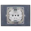 Розетка 2-м SKANDY 16А IP44 с крышкой в сборе SK-R12Bl черн. IEK SK-R26-16-44-K02-F