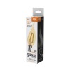 Лампа светодиодная филаментная Basic Filament 3.8Вт Свеча на ветру 2400К Е14 350лм golden GAUSS 1047